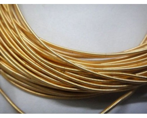 Custom Order - GOLD - 600 Inches French Metal Wire Gimp Coil Bullion Purl - Stiff - 15 Meters